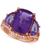 Le Vian Amethyst (7-3/8 Ct. T.w.) & White Sapphire (1/4 Ct. T.w.) Ring In 14k Rose Gold
