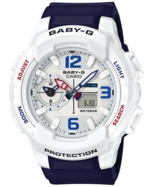 G-shock Women's Analog-digital Baby-g Blue Resin Strap Watch 49mm Bga230sc-7b