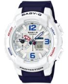 G-shock Women's Analog-digital Baby-g Blue Resin Strap Watch 49mm Bga230sc-7b