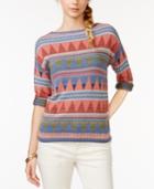 American Living Printed Sweater, Only At Macy's