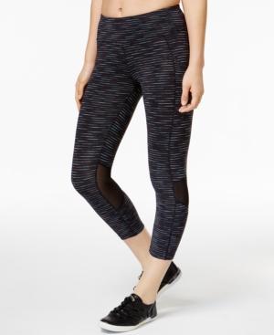 Calvin Klein Performance Miramar Striped Cropped Leggings