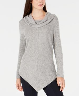 Bcx Asymmetrical-hem Cowl-neck Sweater