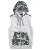 Ring Of Fire Men's Digital-camouflage-print Hoodie Vest