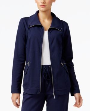 Karen Scott Knit Active Jacket, Only At Macy's