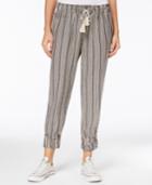 American Rag Striped Cropped Soft Pants, Only At Macy's