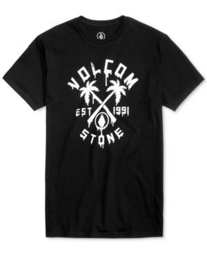 Volcom Men's Drawlm Logo-print T-shirt