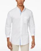 Club Room Men's Solid Oxford Cotton Shirt, Created For Macy's