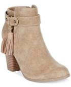 Material Girl Molly Tassel Ankle Booties, Only At Macy's Women's Shoes