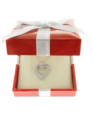 Diamond Heart Pendant Necklace (1/2 Ct. T.w.) In 10k White Or Yellow Gold