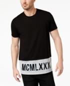 Guess Men's Pieced Colorblocked Graphic-print T-shirt