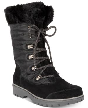 Bare Traps Satin Lace-up Cold-weather Boots Women's Shoes