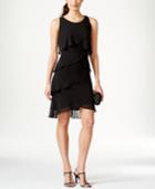 Style & Co. Tiered Chiffon Dress, Only At Macy's