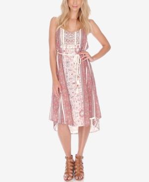 Lucky Brand Printed Tassel-tie Shift Dress