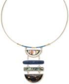 Lonna & Lilly Gold-tone Geometric Stone Statement Necklace