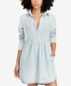 Denim & Supply Ralph Lauren Pintucked Chambray Cotton Dress