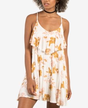Volcom Juniors' Floral-print Tiered Dress