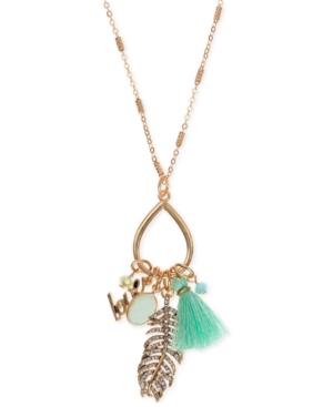 Lonna & Lilly Gold-tone Multi-charm Pendant Necklace