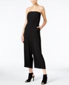 Bar Iii Strapless Wide-leg Jumpsuit, Created For Macy's