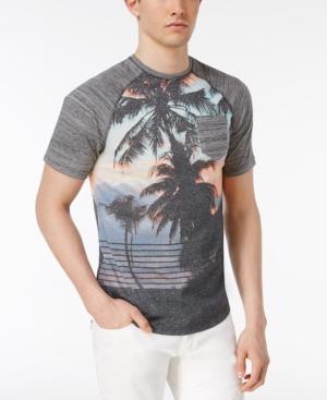 Univibe Men's Avila Graphic-print Raglan-sleeve Cotton T-shirt