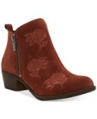Lucky Brand Women's Basel Embroidery Booties, Created For Macy's Women's Shoes