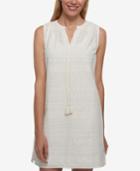 Tommy Hilfiger Cotton Eyelet Shift Dress, Only At Macy's