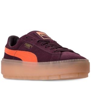 Puma Women's Suede Platform Rugged Casual Sneakers From Finish Line