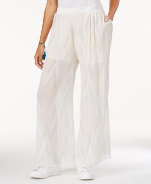 Rachel Rachel Roy Crinkled Printed Pull-on Palazzo Pants