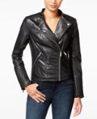 Bar Iii Faux-leather Moto Jacket, Created For Macy's