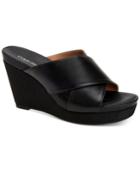 Calvin Klein Women's Jacolyn Wedge Sandals, Created For Macy's Women's Shoes