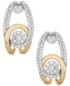 Wrapped In Love Diamond Interlocking Earrings (1/2 Ct. T.w.) In 14k Gold