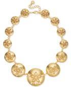 Charter Club Gold-tone Sand Dollar Statement Necklace, Created For Macy's