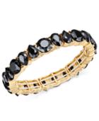 Charter Club Gold-tone Jet Stone Stretch Bracelet, Created For Macy's