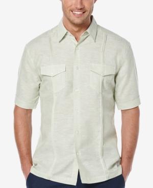 Cubavera Men's Linen Pleated Short-sleeve Shirt