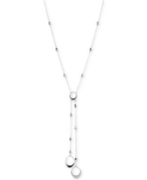 Judith Jack Sterling Silver Marcasite And Crystal Looped Lariat Necklace
