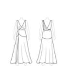 Customize: Remove Skirt Train - Fame And Partners Draped Maxi Dress