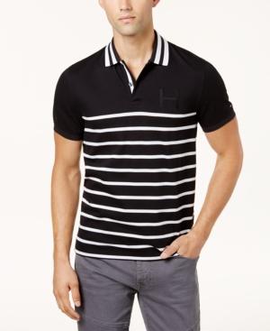 Tommy Hilfiger Men's Custom-fit Efron Striped Polo