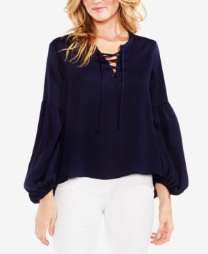Vince Camuto Bubble-sleeve Blouson Top