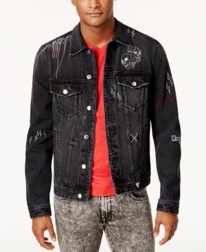 Guess Men's Deconstructed Denim Jacket