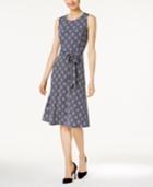 Charter Club Petite Striped Fit & Flare Dress, Only At Macy's