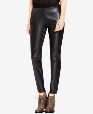 Two By Vince Camuto Mixed-media Faux-leather Leggings