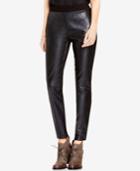 Two By Vince Camuto Mixed-media Faux-leather Leggings