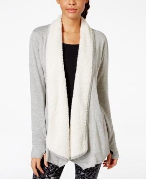 Ideology Faux-sherpa Knit Cardigan, Only At Macy's