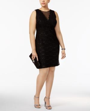 Nightway Plus Size Embellished Sheath Dress