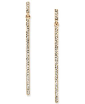 Inc International Concepts Pave Stick Linear Drop Earrings, Only At Macy's