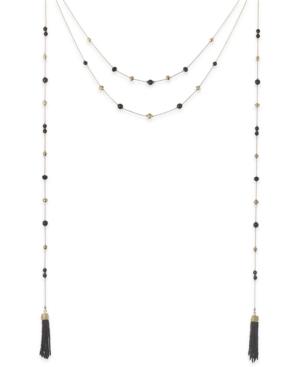 Inc International Concepts Gold-tone Multi-layer Illusion Tassel Necklace, Created For Macy's