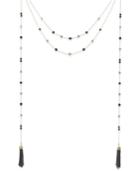 Inc International Concepts Gold-tone Multi-layer Illusion Tassel Necklace, Created For Macy's
