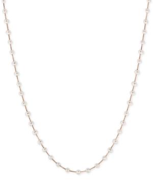 Effy Cultured Freshwater Pearl (3mm) Statement Necklace In 14k Gold, 14k White Gold Or 14k Rose Gold