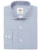 Ben Sherman Men's Slim-fit Navy Triple Dot Dress Shirt