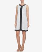 Cece Stencil Foula Printed Colorblocked Shift Dress