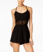 American Rag Juniors' Illusion-lace Romper, Created For Macy's
